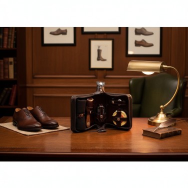 Дорожный набор для обуви из натуральной кожи