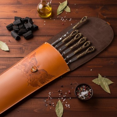 Шампура подарочные Степная охота (в колчане)