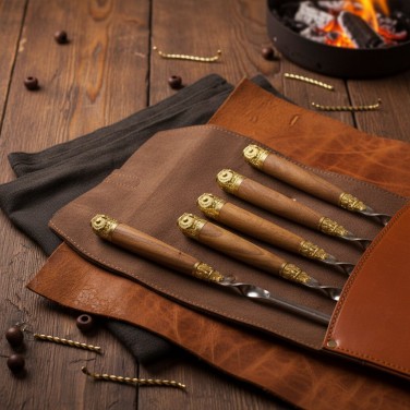 Шампура подарочные Мудрый филин (в колчане)