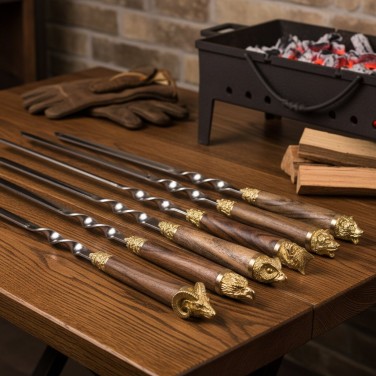 Шампура подарочные Царство зверей (6 шт)