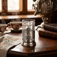 Чайный набор Георгий Победоносец (с чернением)