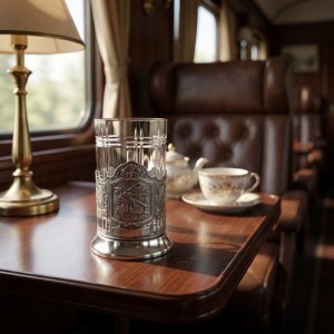 Чайный набор Катюша на страже (с чернением)