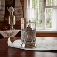 Чайный набор Батяня комбат (с чернением)