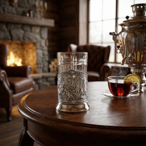 Чайный набор Медведи (с чернением)