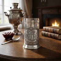 Чайный набор Петр и Феврония (с чернением)