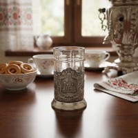 Чайный набор Храм Спаса-на-крови (с чернением)