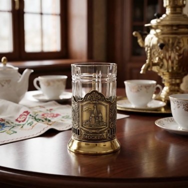 Чайный набор Храм Василия Блаженного (латунь)
