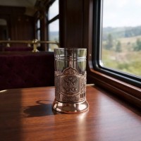 Чайный набор Герб России (медь)