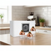 Набор банок для сыпучих продуктов Золотой початок (медь)