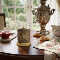 Чайный набор Петр и Феврония (латунь)