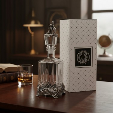 Штоф Отважный воин (посеребренный)