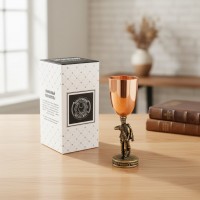 Подарочная рюмка для водки Бравый гусар (с чернением)