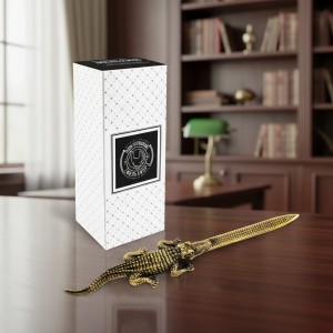 Нож для писем Крокодил (с чернением)