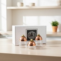 Набор банок для сыпучих продуктов Золото ацтеков (медь)