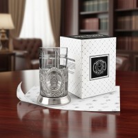 Чайный набор Герб Белоруссии (с чернением)