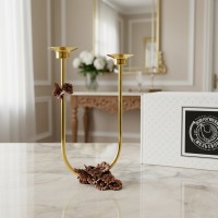 Подсвечник Цветы (с чернением)