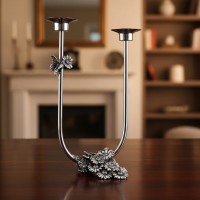 Подсвечник Ромашки (посеребренный)