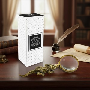 Настольная лупа Большой крокодил (с чернением)