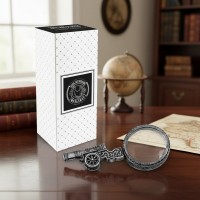 Настольная лупа Пушка (посеребренная)