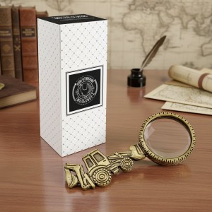 Настольная лупа Экскаватор (с чернением)