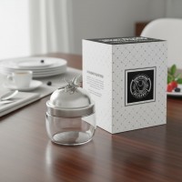 Банка для сыпучих продуктов Бархат (посеребрённая)