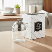 Банка для сыпучих продуктов Гармония (посеребрённая)