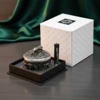 Набор для соли Снежный барс (посеребренная)