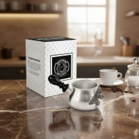 Молочник медный Ажурная бабочка (посеребренный)