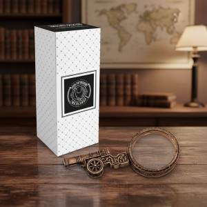 Настольная лупа Русская пушка (с чернением)