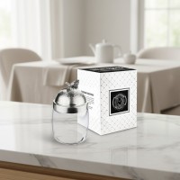 Банка для сыпучих продуктов Фантазия (посеребрённая)