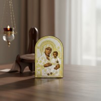 Икона Дева Мария Иерусалимская (посеребренная)