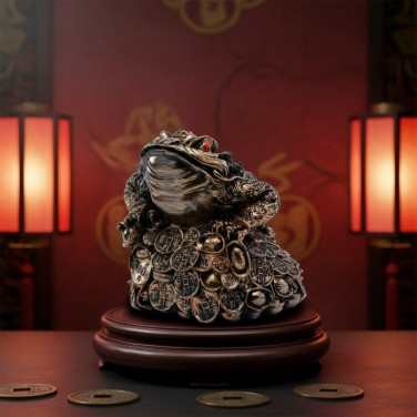 Фигурка Жаба на монетах (малая)