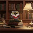 Копилка Сова с книгой