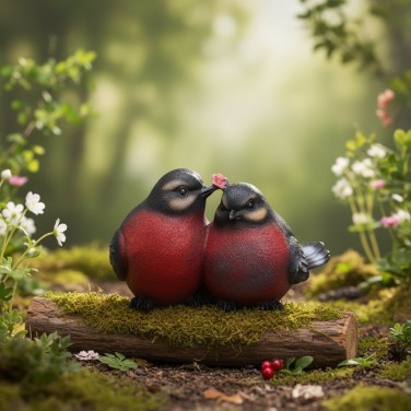 Копилка Парочка снегирей