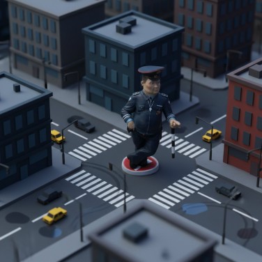 Фигурка Гаишник на службе