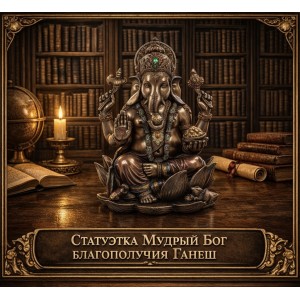 Статуэтка Мудрый Бог благополучия Ганеш