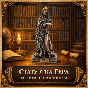 Статуэтка Богиня Гера с павлином