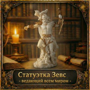 Статуэтка Зевс, ведающий всем миром
