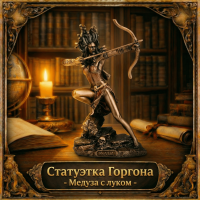 Статуэтка Горгона Медуза с луком