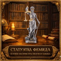 Статуэтка Фемида - богиня беспристрастности и закона