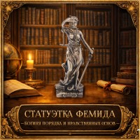 Статуэтка Фемида - богиня порядка и нравственных основ
