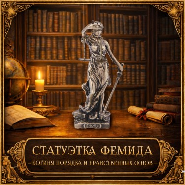 Статуэтка Фемида - богиня порядка и нравственных основ