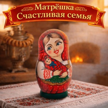 Матрешка Счастливая семья