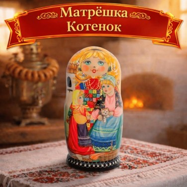 Матрешка Котенок