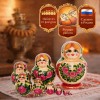 Матрешка Розовые узоры - Фото № 2