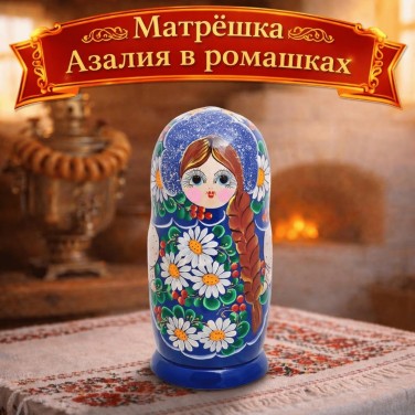 Матрешка Азалия в ромашках
