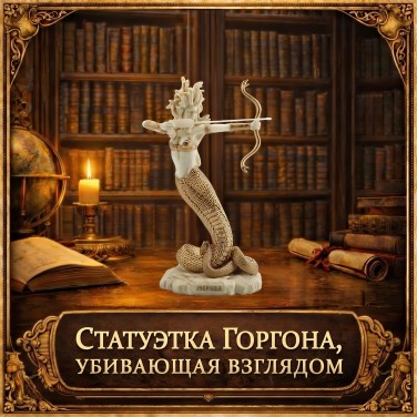 Статуэтка Горгона, убивающая взглядом