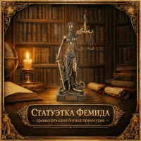 Статуэтка Фемида - древнегреческая богиня правосудия