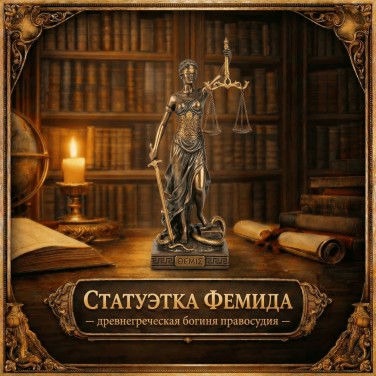 Статуэтка Фемида - древнегреческая богиня правосудия