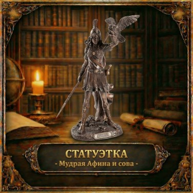 Статуэтка Мудрая Афина и сова